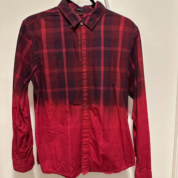 GUESS - Red/Black Button Down - Size X-Small - Picture 1 of 4
